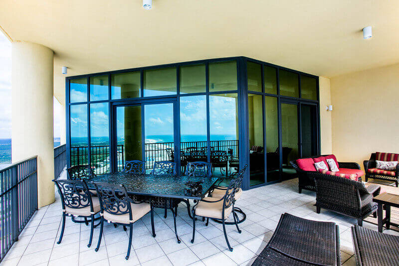 beach condo balcony